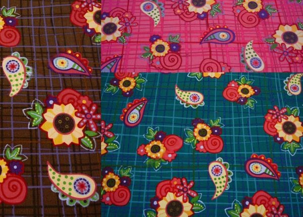 Nora Feincord Babycord mit Blumen und Paisley, alle Farben